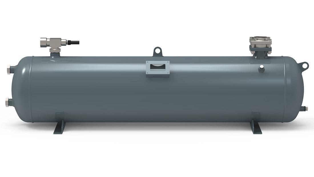 Horizontaler Flüssigkeitssammler mit Schaugläsern - RYCG 200A