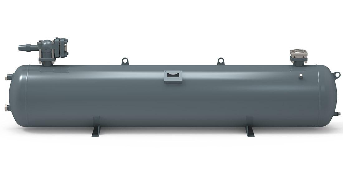 Horizontaler Flüssigkeitssammler mit Schaugläsern - RYCG 450